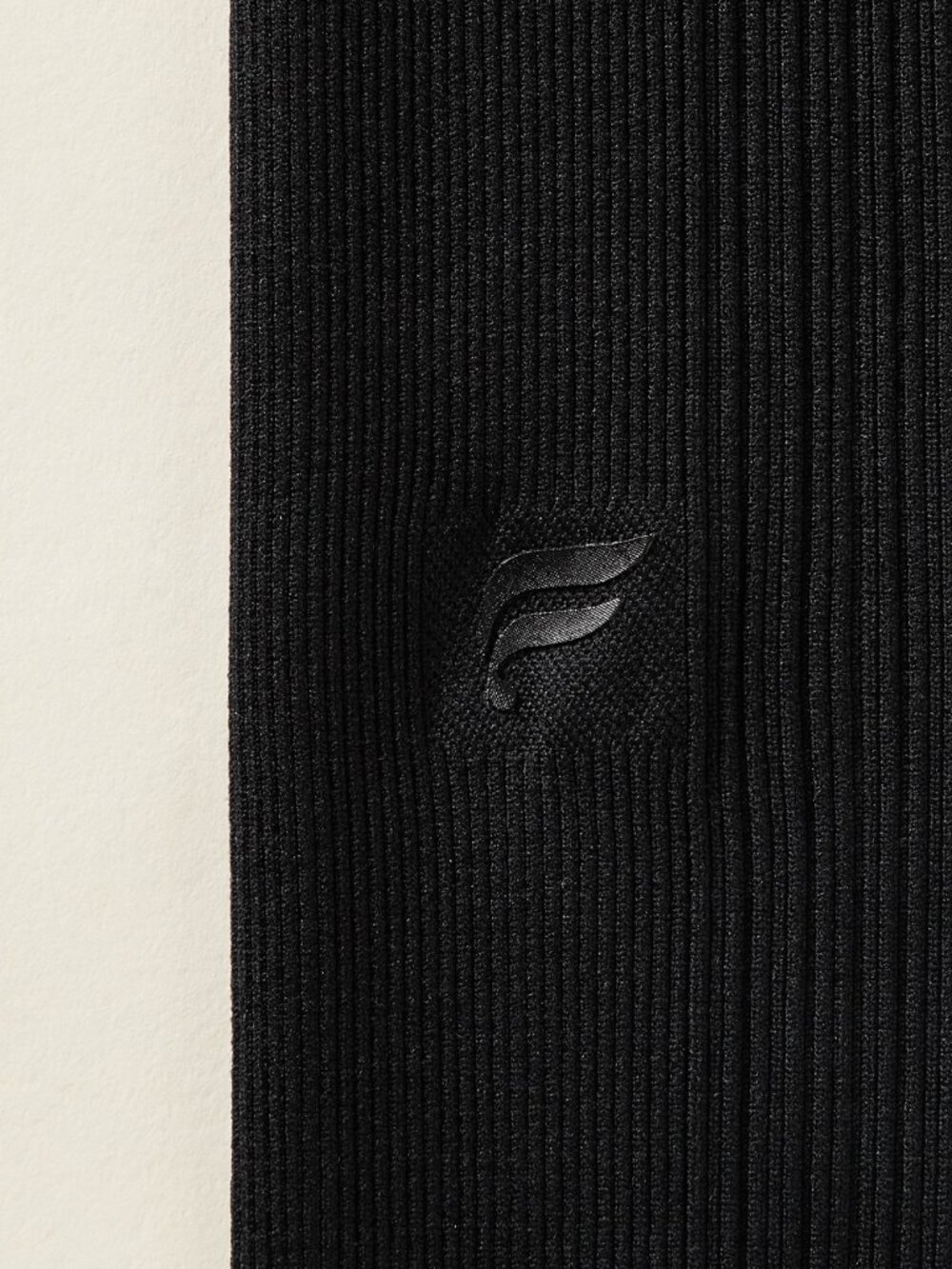 Fabletics Black Ribbed High-Waist Leggings - Picture 2 of 9
